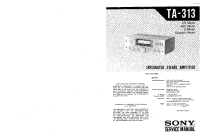 Sony TA-313 - Service Manual 